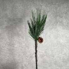 Load image into Gallery viewer, Pine Needles With Pine Cone Artificial Greenery Green 50cm PINEBRANCH005

