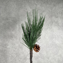 Load image into Gallery viewer, Pine Needles With Pine Cone Artificial Greenery Green 50cm PINEBRANCH005
