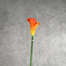 Load image into Gallery viewer, Calla Lily Artificial Real Touch Flower 70cm Stem 3 Color Selections CALLALILY3 Orange
