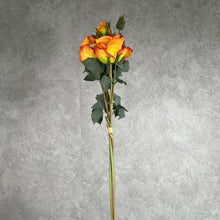 Load image into Gallery viewer, Rose Bunch Artificial Silk Flower Orange ROSEBUNCH003
