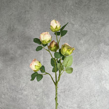 Load image into Gallery viewer, Rose Spray Artificial Silk Flower Peach ROSESPRAY006

