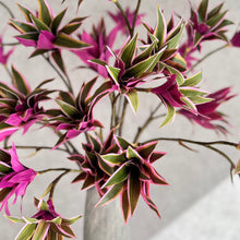 Load image into Gallery viewer, Dracaena Artificial Silk Flowers Purple/Green DRACAENA002
