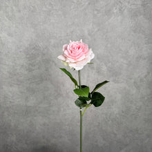 Load image into Gallery viewer, Real Touch Single Rose Stem 68cm – Light Pink
