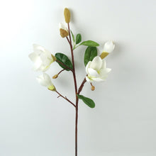 Load image into Gallery viewer, Magnolia Artificial Silk Flower 68cm White MAGNOLIA0013
