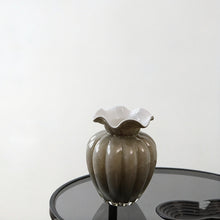 Load image into Gallery viewer, Ripple Bloom Glass Vase Grey 28CM High
