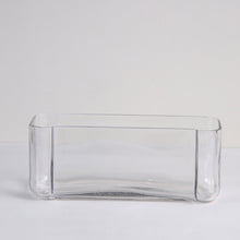 Load image into Gallery viewer, Modern Clear Glass Rectangle Vase
