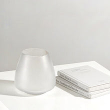 Load image into Gallery viewer, SEMI-TRANSPARENT FROSTED GLASS VASE WHITE
