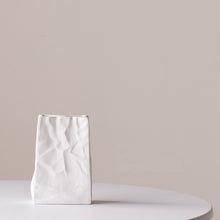 Load image into Gallery viewer, Vase Ceramic Rectangle White VASE023
