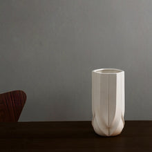 Load image into Gallery viewer, Sculpted White Ceramic Vase 30CM High
