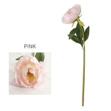 Load image into Gallery viewer, Peony Single Heads Artificial Flower Pink PEONY0010
