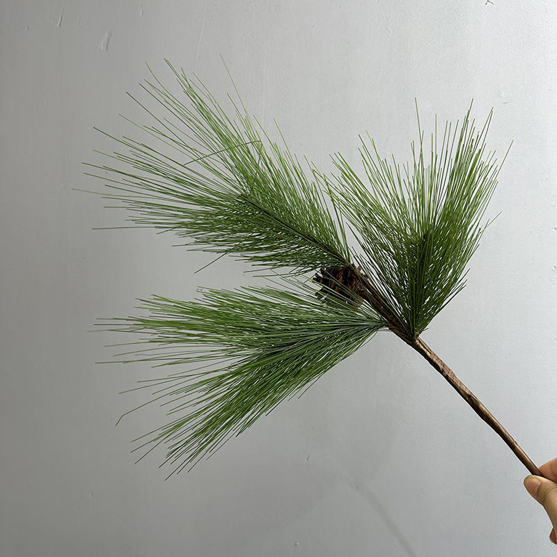 09 Pine Needles With Pine Cone Artificial Greenery Green 58cm PINEBRANCH004
