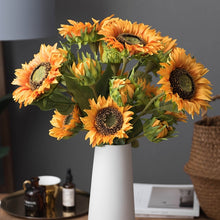 Load image into Gallery viewer, Sunflower Real Touch Petal Artificial Silk Flower Stem SUNFLOWER006-007
