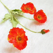 Load image into Gallery viewer, Poppy Artificial Silk Flowers Stem POPPY005-012
