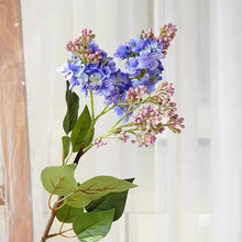 Load image into Gallery viewer, Lilac Artificial Silk Flowers 71cm Stem Blue LILAC002
