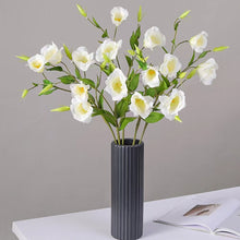 Load image into Gallery viewer, Lisianthus 7 Heads Artificial Silk Flower 67cm Stem White LISIANTHUS001
