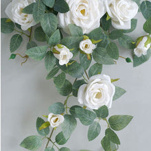 Load image into Gallery viewer, Rose Cascade Artificial Silk Flower White ROSE1001
