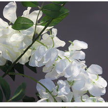 Load image into Gallery viewer, Wisteria Artificial Silk Flower Stem White WISTERIA001
