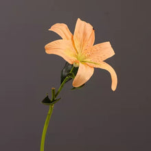 Load image into Gallery viewer, Lily Artificial Silk 3D Real Touch Flower 38cm Stem Yellow  LILY002
