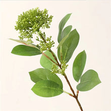Load image into Gallery viewer, Snowball Artificial Silk Flower 52cm Stem Green VIBURNUM002
