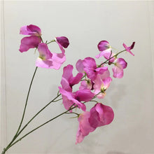 Load image into Gallery viewer, Sweet Pea Artificial Silk Flower Stem Pink SWEETPEA003
