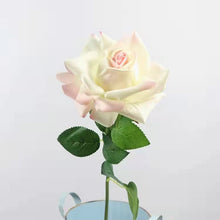 Load image into Gallery viewer, Rose Real Touch Single Head Artificial Silk Flower Stem Light Pink ROSE084
