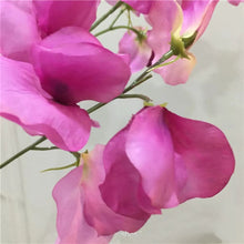 Load image into Gallery viewer, Sweet Pea Artificial Silk Flower Stem Pink SWEETPEA003

