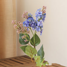 Load image into Gallery viewer, Lilac Artificial Silk Flowers 71cm Stem Blue LILAC002
