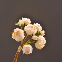 Load image into Gallery viewer, Peony 9 Heads Artificial Silk Flower Bunch PEONY004-006
