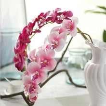 Load image into Gallery viewer, Orchid 7 Heads Artificial Silk Flower Stem ORCHID032-034
