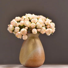 Load image into Gallery viewer, Peony 9 Heads Artificial Silk Flower Bunch PEONY004-006
