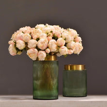Load image into Gallery viewer, Peony 9 Heads Artificial Silk Flower Bunch PEONY004-006
