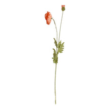 Load image into Gallery viewer, Poppy 105CM Artificial Silk Flowers Stem Orange-yellow 002
