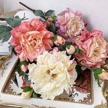 Load image into Gallery viewer, Peony 2 Heads Artificial Silk Flower 58cm Stem PEONY028-031
