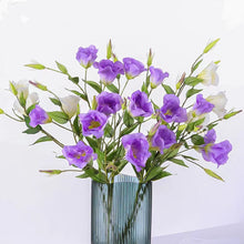 Load image into Gallery viewer, Lisianthus 7 Heads Artificial Silk Flower 67cm Stem Purple LISIANTHUS003
