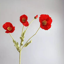 Load image into Gallery viewer, Poppy Artificial Silk Flowers Stem POPPY005-012
